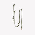 'Moss Green' - Hands Free Braided Leash
