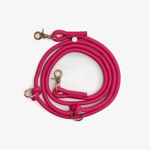 'Magenta' - Hands Free Braided Leash