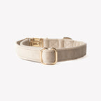 'Sand' - Velvet Dog Collar