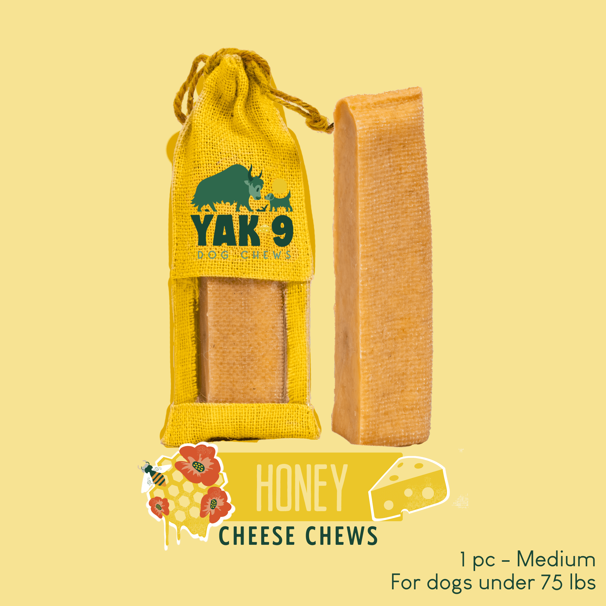 Honey Cheese Chews for Dogs