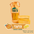 Pumpkin Cheese Chews for Dogs
