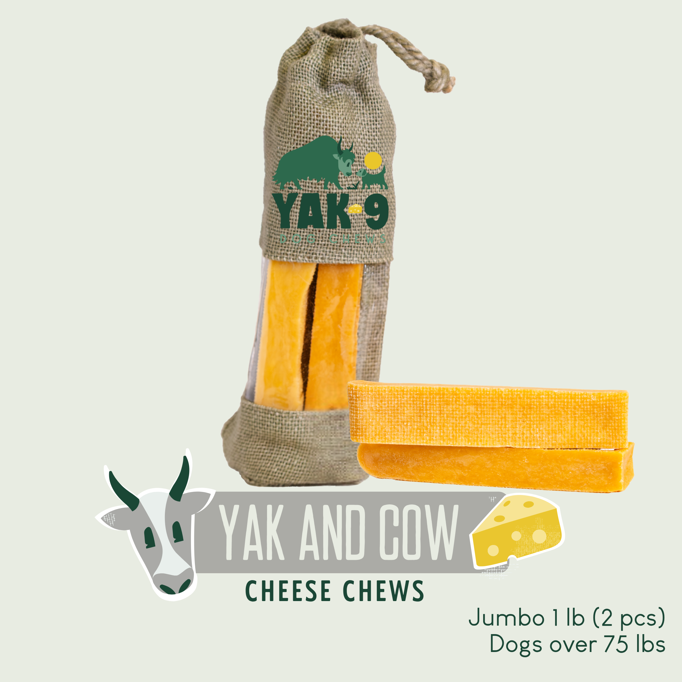 Yak and Cow Cheese Chews for Dogs