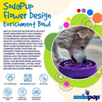 Flower eBowl Deep Slow Feeder Dog Bowl for Enrichment | USA Made