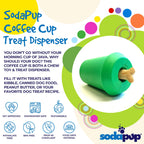 Coffee Cup Rubber Dog Chew Toy for Power Chewers | Treat Dispenser | USA Made
