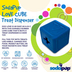 Love Cube eDispenser - Durable Rubber Chew Toy & Treat Dispenser | USA Made