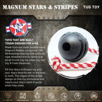 USA-K9 Magnum Stars and Stripes Rubber Dog Toy | K9 Handler Reward Toy | USA Made