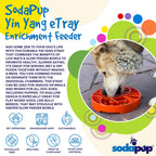 Sun and Moon eTray - Shallow Slow Feeder Dog Bowl for Enrichment | USA Made