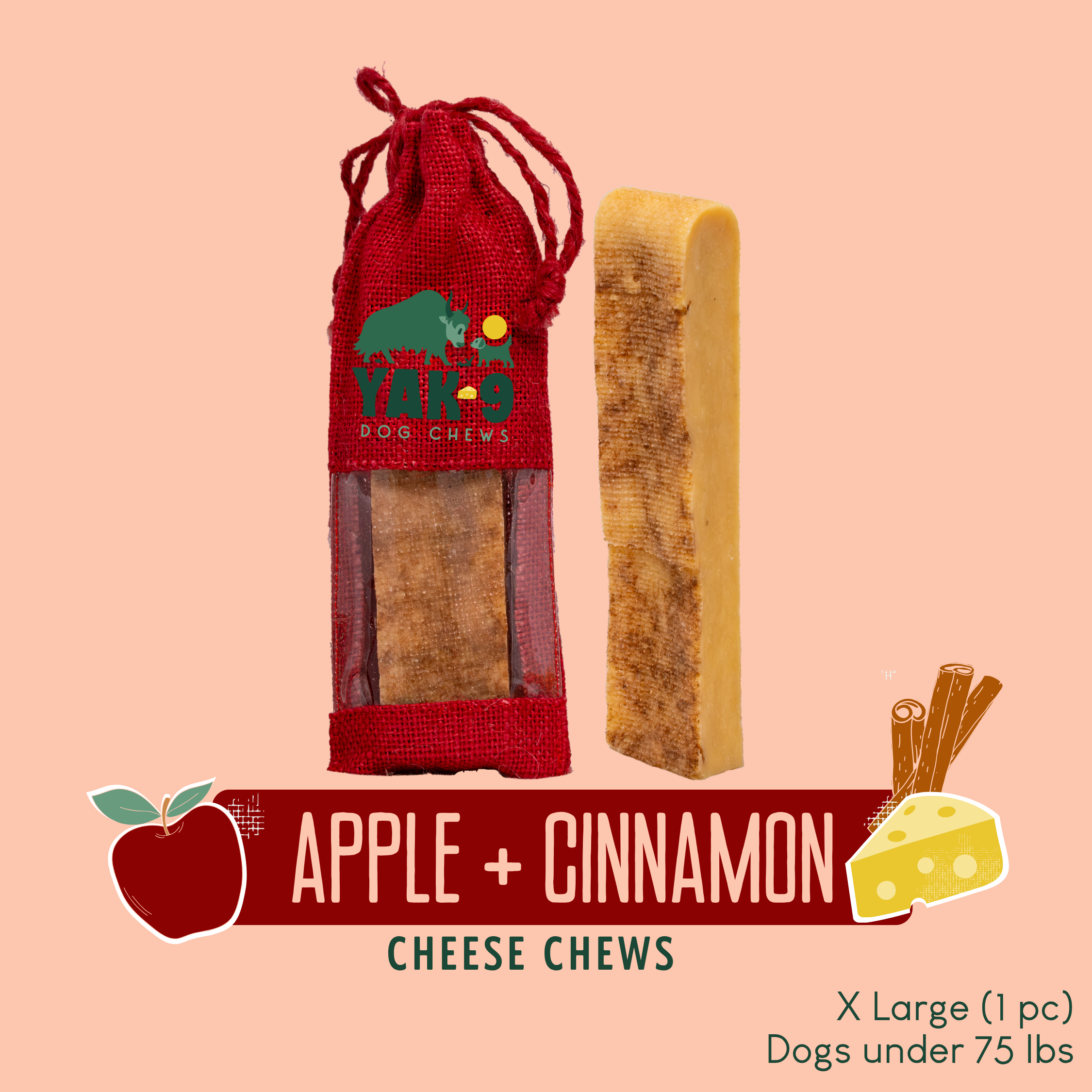 Apple & Cinnamon Chews for Dogs