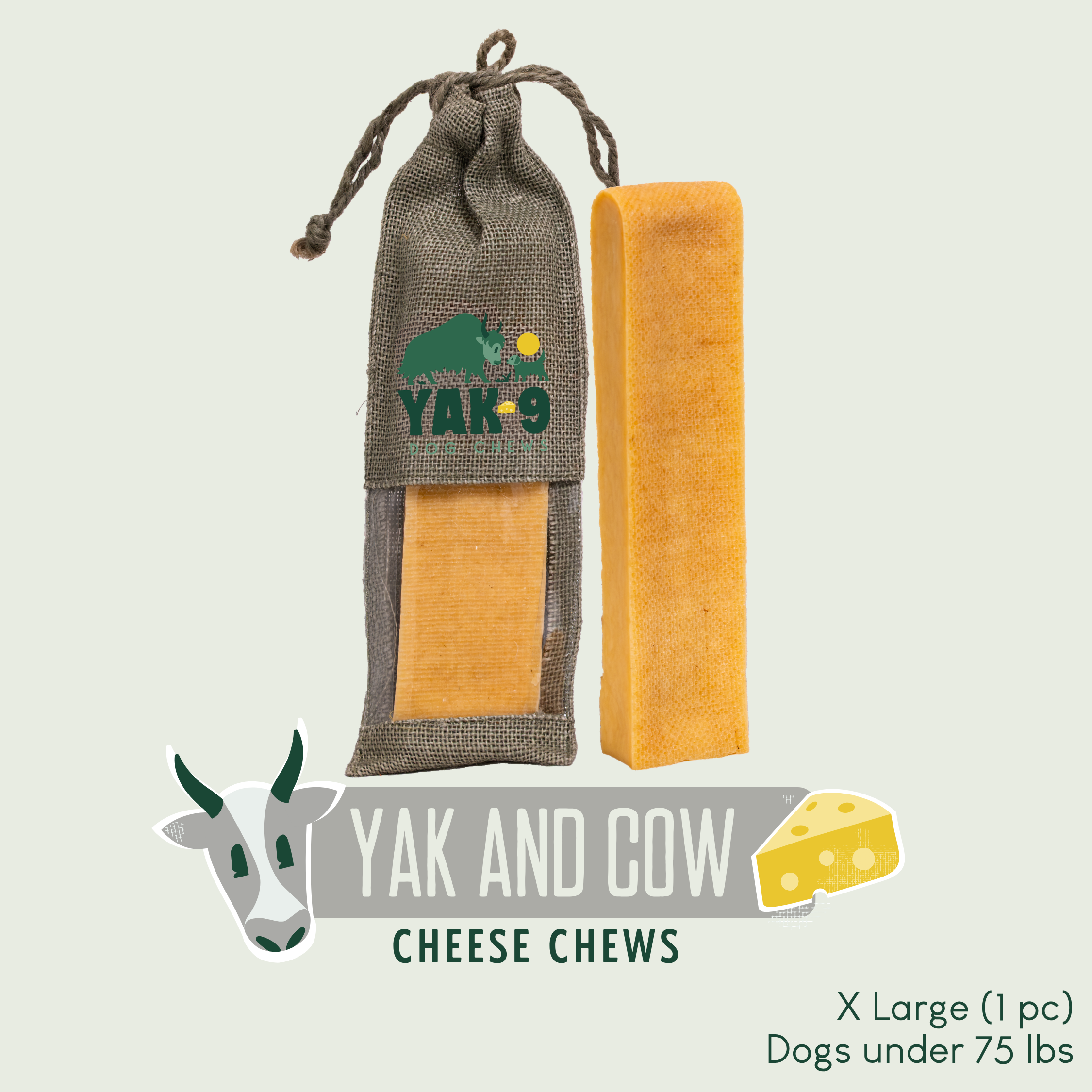 Yak and Cow Cheese Chews for Dogs