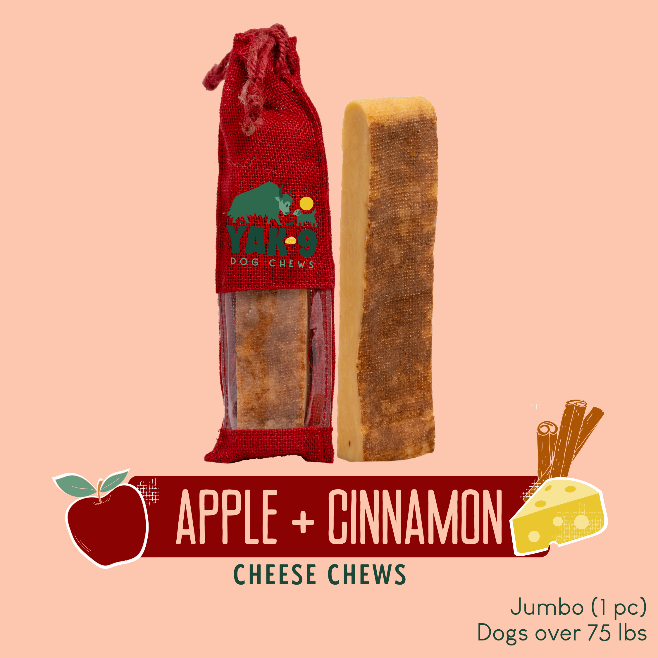 Apple & Cinnamon Chews for Dogs