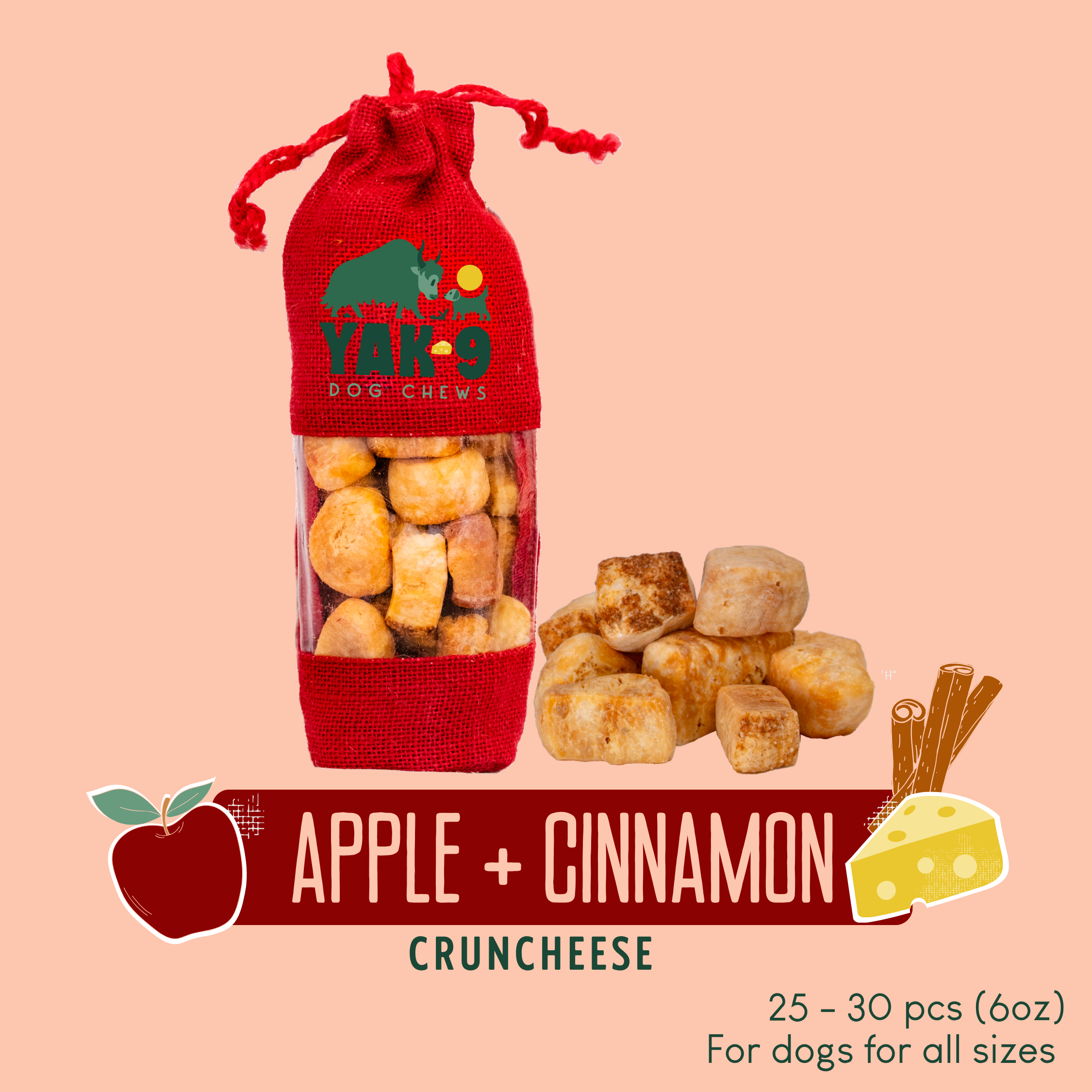 Apple & Cinnamon Chews for Dogs
