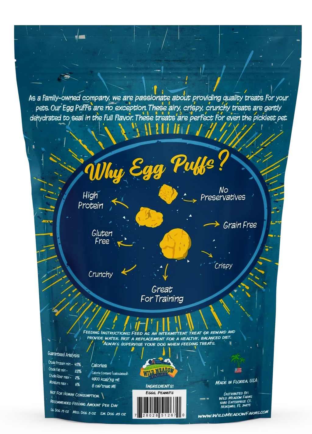 Wild Meadow Farms Egg Puffs Peanut Butter (2oz)