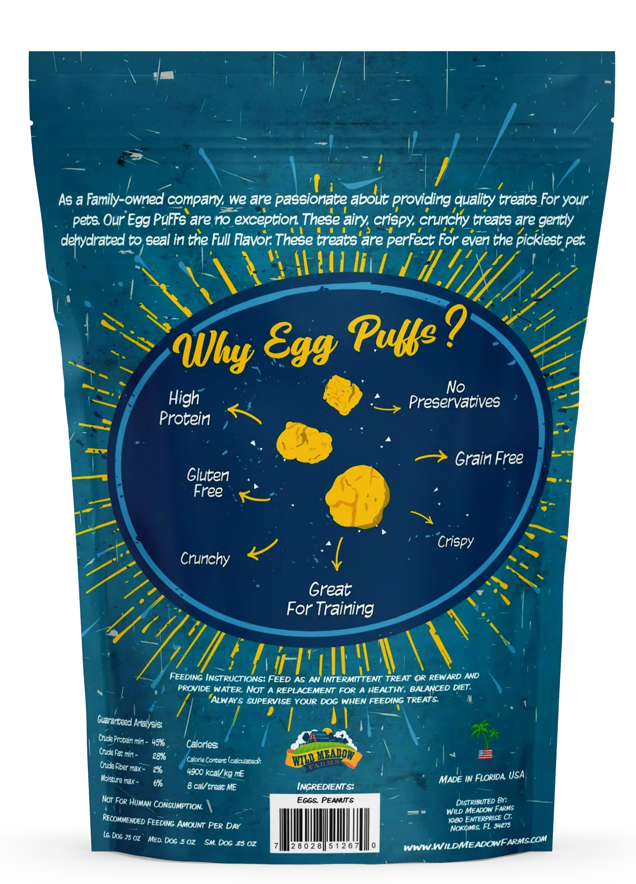 Wild Meadow Farms Egg Puffs Peanut Butter (2oz)