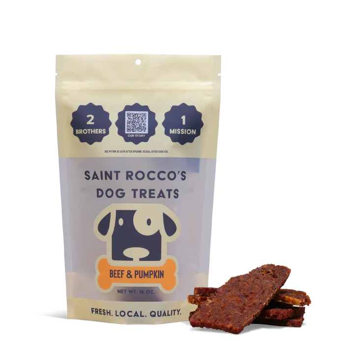 Saint Rocco's Dog Treats Beef & Pumpkin (16oz)