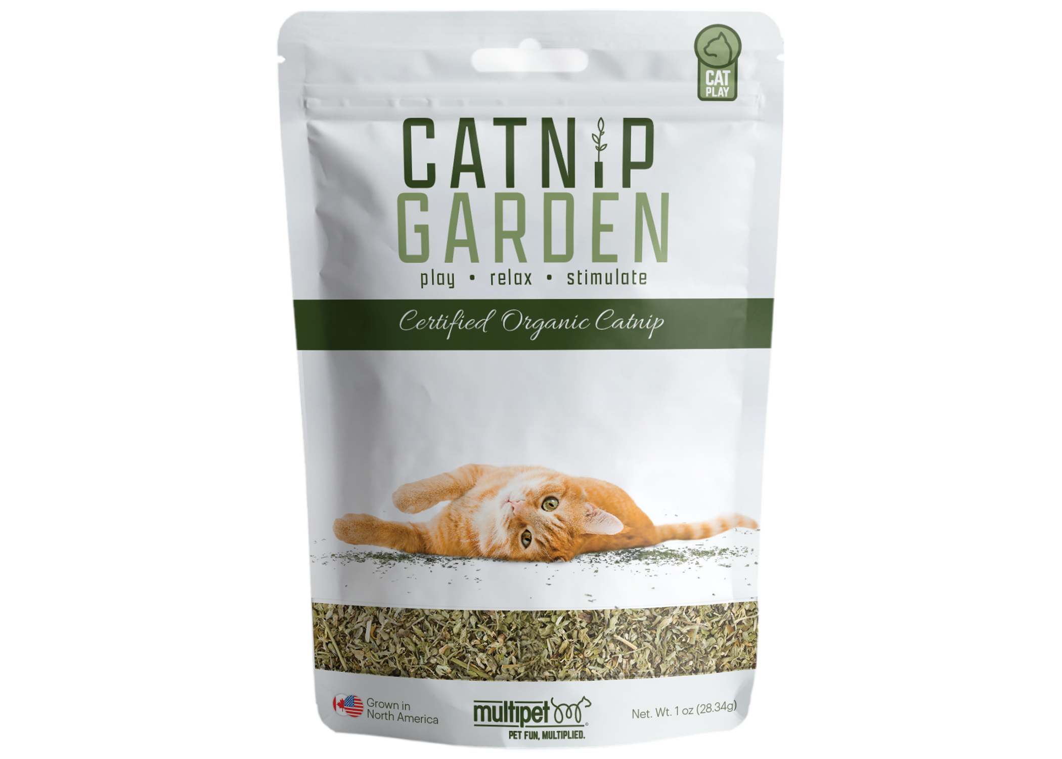 Multipet Catnip Garden Organic Catnip (1oz)