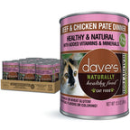 Dave's Naturally Healthy Beef & Chicken Dinner Paté Wet Cat Food (12.5oz)