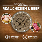 Dave's Naturally Healthy Beef & Chicken Dinner Paté Wet Cat Food (12.5oz)