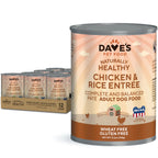 Dave’s Naturally Healthy Chicken & Rice Recipe Wet Dog Food (13.2oz)