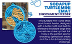 Turtle eMat-Mini Lick Mat with Suction Cups - Small Dogs & Cats | USA