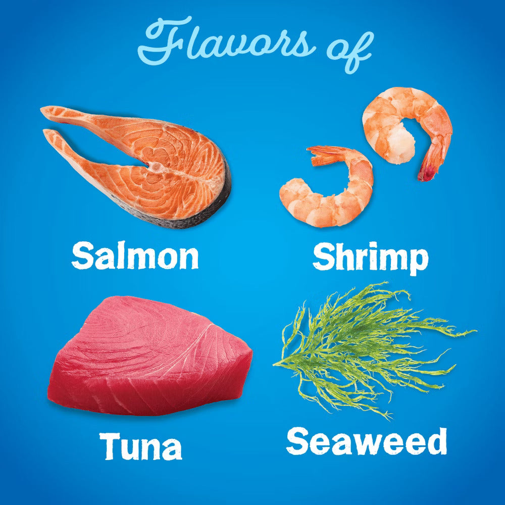 Friskies Seafood Sensations With Flavors of Salmon, Tuna, Shrimp & Seaweed Dry Cat Food