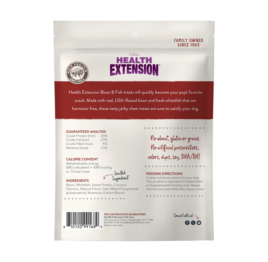Health Extension Dehydrated Jerky Bison & Fish (4oz)