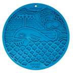 Whale eMat - Enrichment Lick Mat for Dogs and Cats - with Suction Cups | Whale Design | USA Made