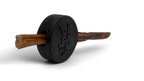 Hockey Puck Bully Stick Holder - Durable Rubber Treat Holder & Chew Toy USA