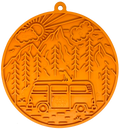 Camp eMat - Enrichment Lick Mat For Dogs and Cats - with Suction Cups | Retro Van Design | USA Made
