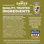 Dave's Stewlicious Chunky Chicken & Rice Wet Dog Food (13.2oz)