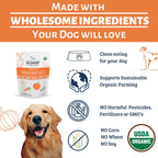 Dog Mamma's Organic Pumpkin Snaps Recipe Oven Baked Dog Treats (6oz)