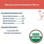Dog Mamma's Organic Apple Cranberry Oven Baked Dog Treats (6oz)