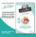 Fussie Cat Pouch - Tuna with Shrimp in Aspic (2.47oz)