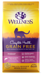 Wellness Complete Health Adult Grain Free Indoor Salmon and Herring Cat Food (5.5lb)