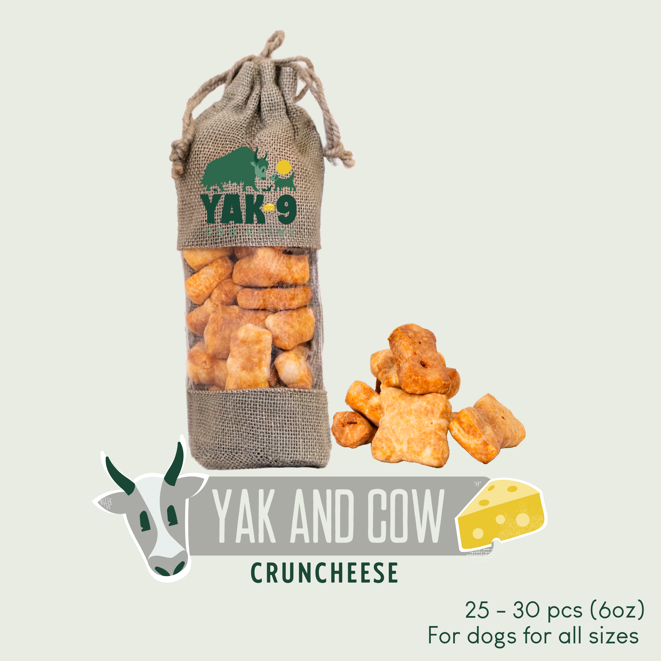 Yak and Cow Cheese Chews for Dogs