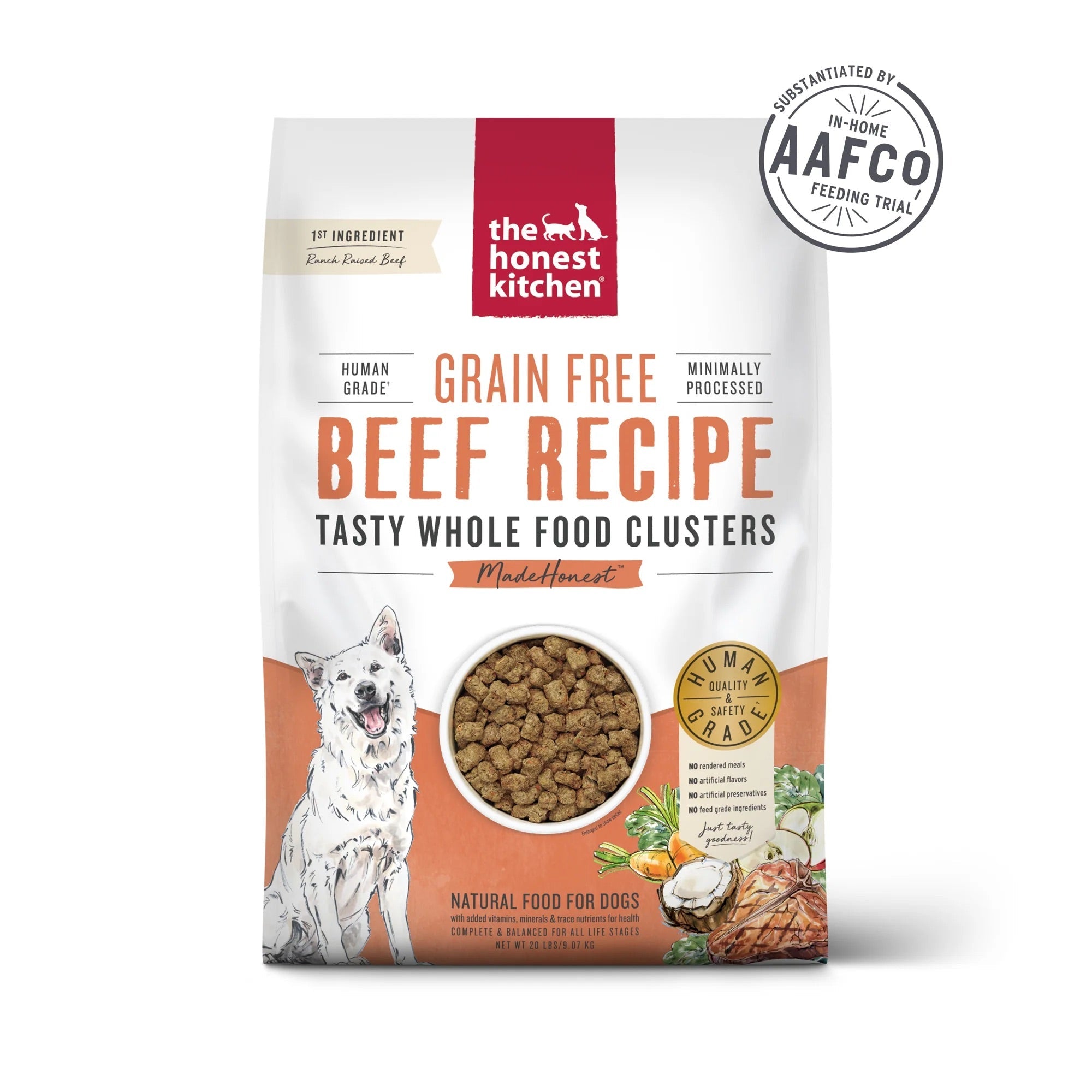 Honest Kitchen Clusters Beef Grain Free Dog Food