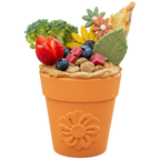 Large Flower Pot eCup Dog Treat Dispenser | Durable USA-Made Enrichment Toy | SodaPup