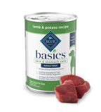 Blue Buffalo Basics Adult Grain-Free Lamb & Potato, Limited Ingredient Diet Wet Dog Food (12.5oz)