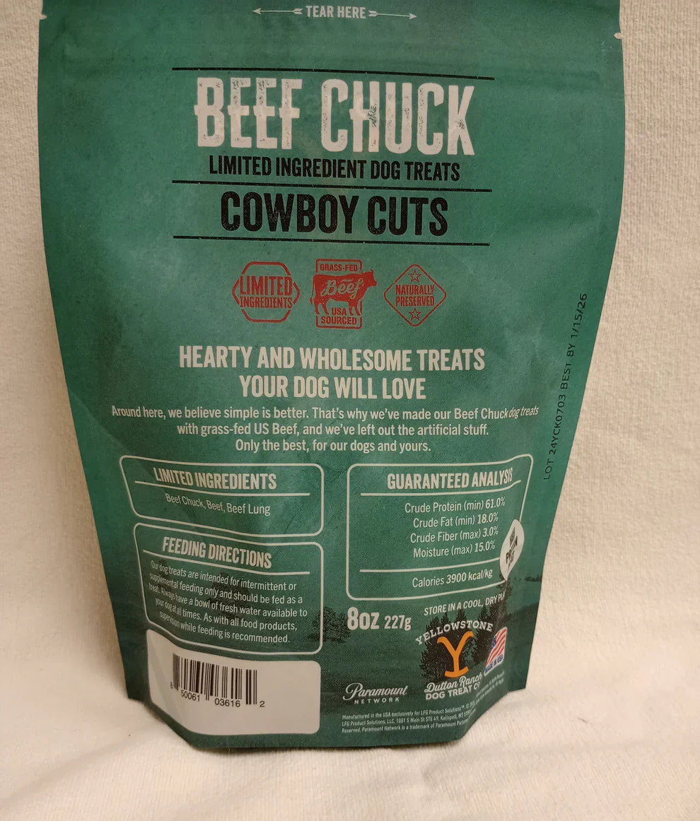 Yellowstone Cowboy Cuts Chuck Beef (8oz)