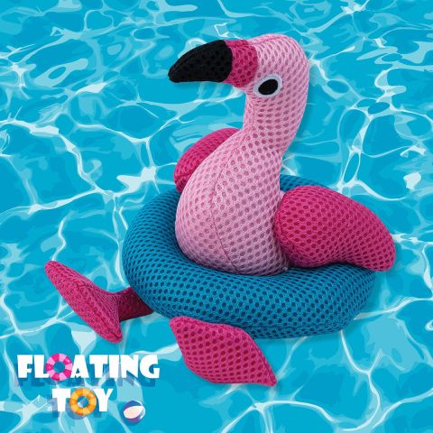 Territory Dog Float Flamingo (6")
