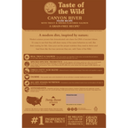 Taste of the Wild Adult Canyon River Trout and Salmon Feline Food (5lb)