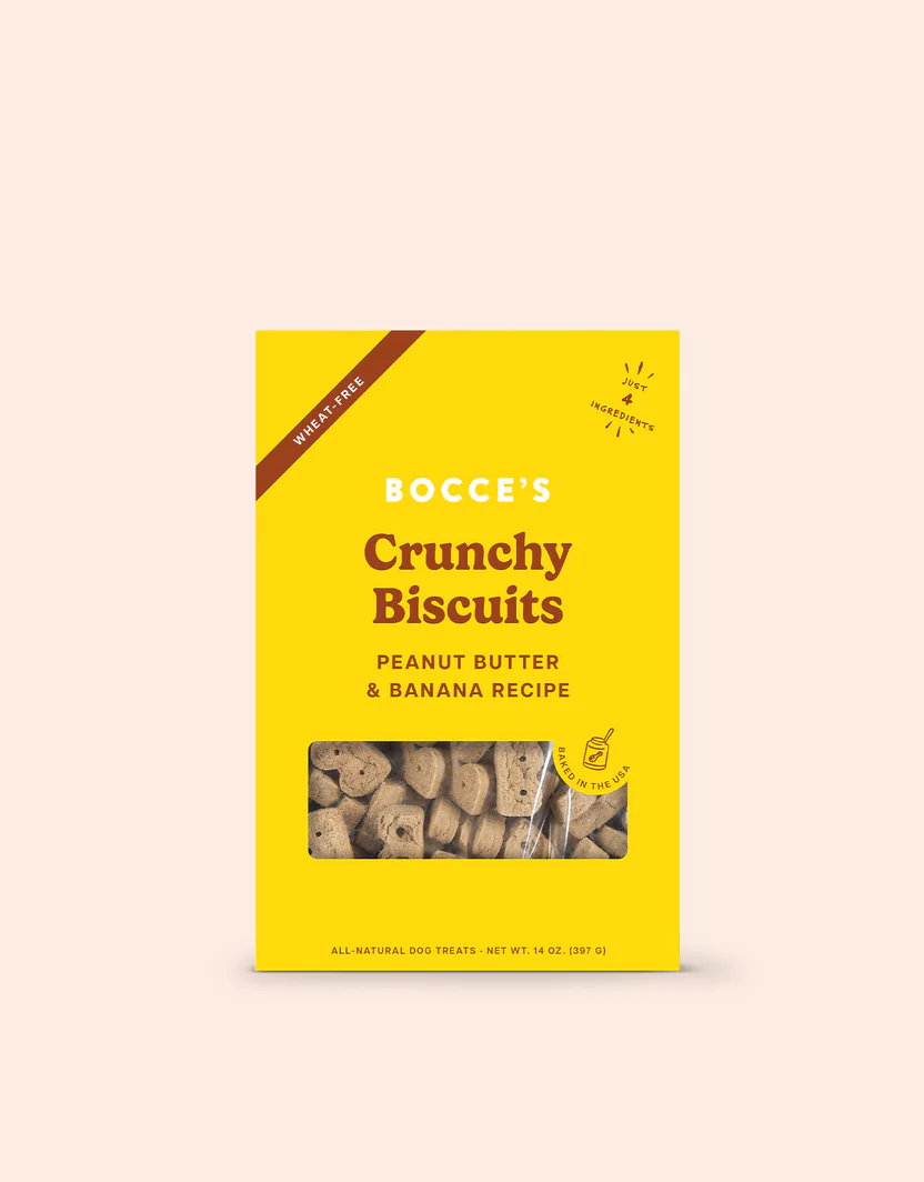 Bocce's Peanut Butter and Banana Dog Biscuits (14oz)