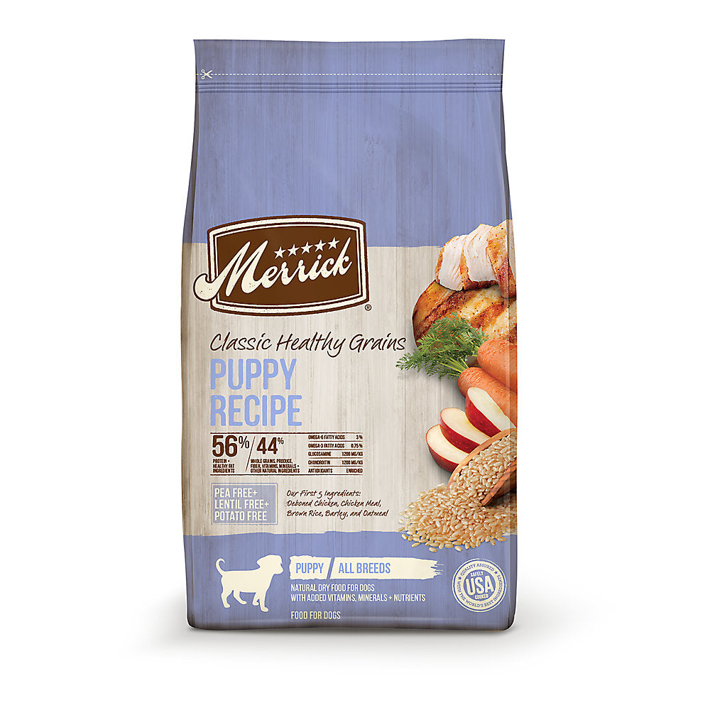Merrick Classic Healthy Grains Puppy Chicken and Brown Rice Dry Dog Food (4lb)