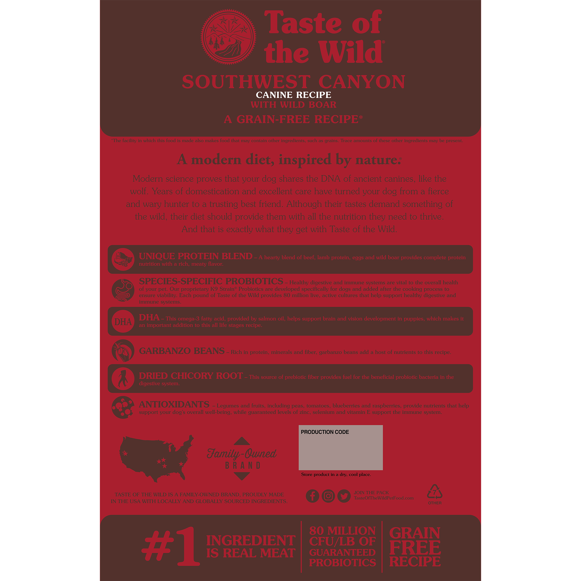 Taste of the Wild Adult Southwest Canyon Boar Canine Food