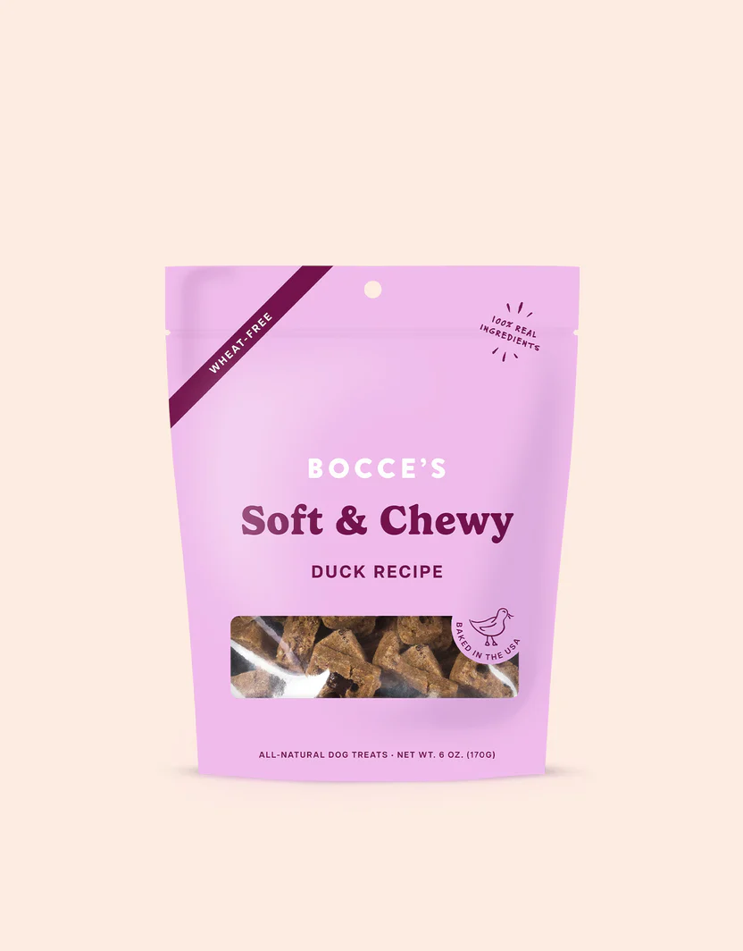 Bocces Soft and Chewy Duck Dog Treats (6oz)