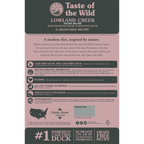 Taste of the Wild Adult Lowland Creek Quail and Duck Feline Food (5lb)