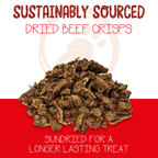 Tickled Pets Beef Lung Dog Crisps (8oz)