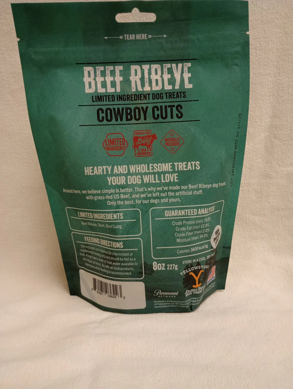 Yellowstone Cowboy Cuts Ribeye Beef (8oz)