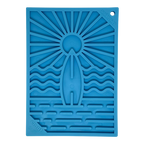 Surf's Up eMat - Small Lickmat for Dogs and Cats | Beach-Themed Design | SodaPup